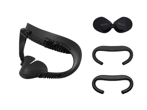 Fitness Facial Interface and Foam Set for Meta/Oculus Quest 2 (Dark Grey & Black)